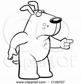 Dog Finger Angry Standing Cartoon Clipart Pointing Right His Thoman Cory Vector Outlined Coloring Royalty 2021 sketch template
