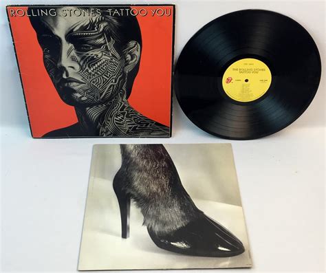 lot  rolling stones tattoo   lp rolling stones records