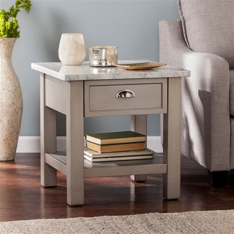 seymour gray faux marble  table pier