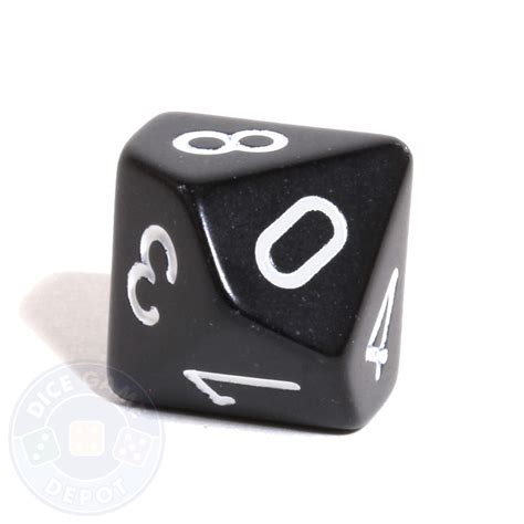 sided opaque dice  black dice game depot