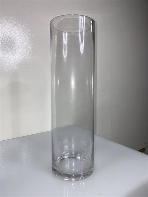 Cylinder Glass Vase Tall 20″x6″ Dream Captured Event Design