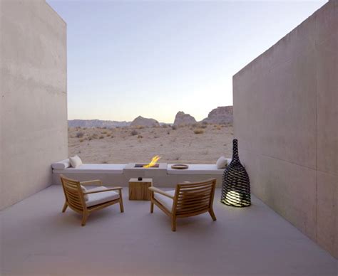 resort designed  blend   desert landscape
