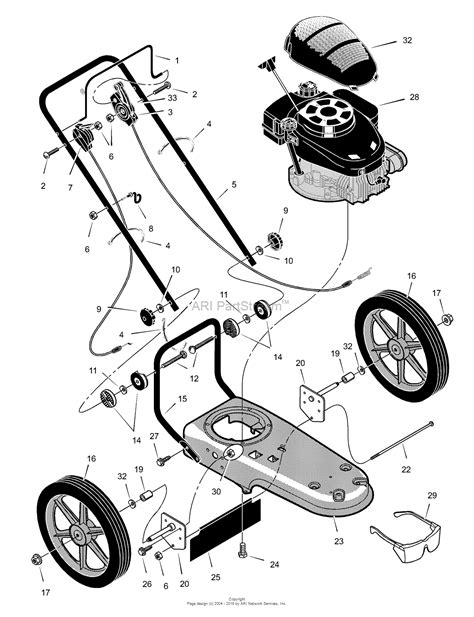 murray tmxb string trimmer  parts diagram  illustration parts list