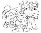 Chinese Year Coloring Pages Dragon Kids sketch template