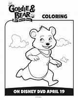 Bear Goldie Coloring Pages Sheets Activity Disney Junior Choose Board sketch template
