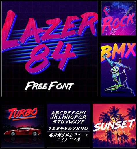 laser 84 retro font free download