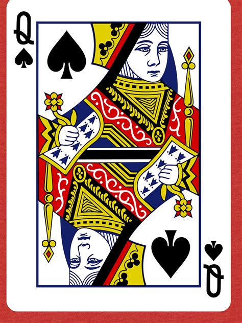 queen of spades playing card t shirt by vladocar redbubble