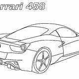 Coloring Ferrari Pages F50 Cars Drawing A4size sketch template
