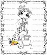Big Nifty Tm Besties Fifty Sherri Baldy Instant Ann Dolls Doll Coloring Eye Head Digital sketch template