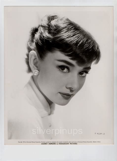 orig 1953 audrey hepburn iconic beauty dbw glamour portrait “roman