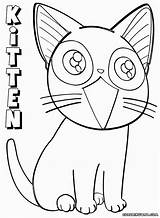 Anime Coloring Pages Kitten Print sketch template