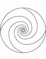 Coloring Pages Spiral Mandala Printable sketch template