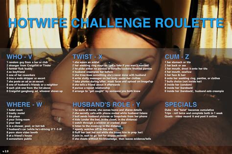 hotwife challenge roulette v2 0 fap roulette