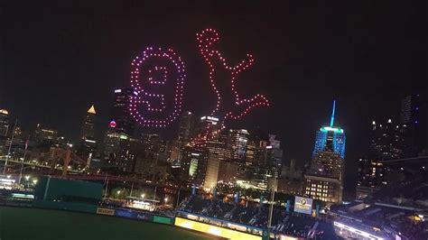 pittsburgh pirates hall  fame drone show youtube