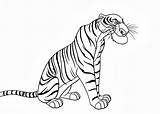 Shere Khan Coloring Pages Jungle Book Kids sketch template