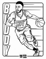 Basketball Coloring Pages Kids Color Print Printable Coloriage Simple Children Justcolor Beautiful sketch template