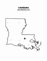 Blank 50states Baton Rouge sketch template
