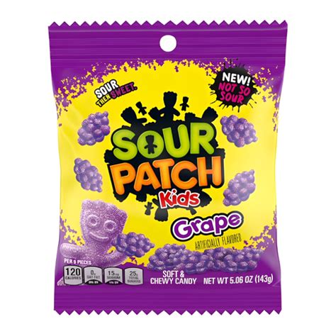 sour patch kids grape candies  bag