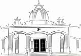 Temple Hindu Drawing Clipart Architecture Sketch Indian Dots Connect Buddhist Kids Drawings Sketches Church Mandir Dot Temples Draw Clip Lotus sketch template