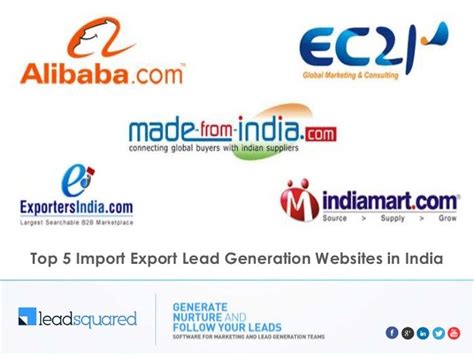 top  import export business websites  india