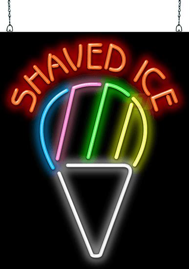shaved ice neon sign with images neon signs neon ice