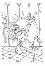 Notre Dame Hunchback Kids Coloring Pages Fun sketch template