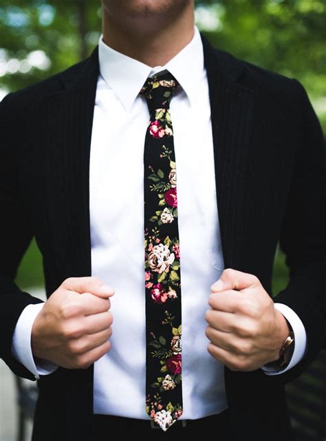 Skinny Floral Tie Skinny Floral Tie Floral Tie Suit And Tie
