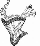 Corset Clipart Drawing Cliparts Library 1001freedownloads Getdrawings sketch template