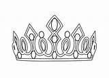 Crown Coloring Tiara Princess Pages Drawing Girls Printable Easy Colouring Queen Print Pretty Template Flower Princes Medieval Adult Getdrawings Popular sketch template