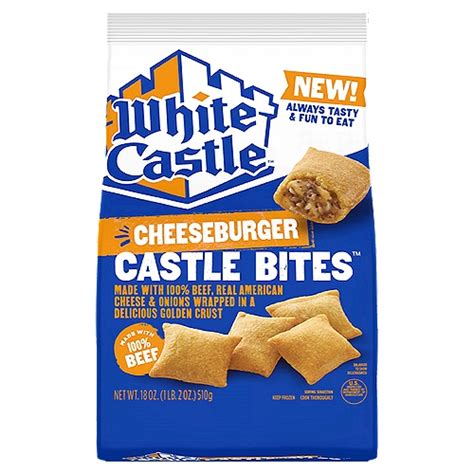 white castle cheeseburger castle bites  oz shoprite