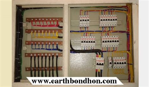 phase distribution board wiring diagram earth bondhon