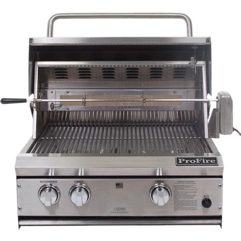 profire professional series   built  natural gas grill  rotisserie pfr