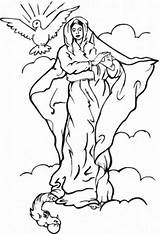 Assumption Cliparts Virgen Concezione Immacolata Immaculate Virgem sketch template