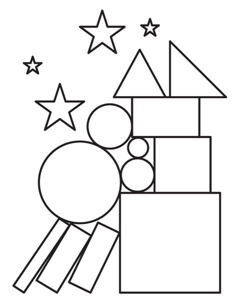 shapes coloring page    httpsmuseprintablescom