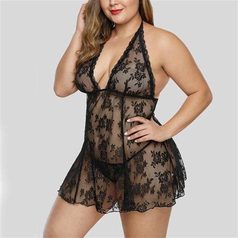 Fdh Women Lace Sexy Lingerie Nightdress Skirt Camisole Lace Sexy
