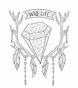Coloring Pages Boho Vsco Adult Aesthetic Printable Crystals Sheets Geometry Print Colouring Getcolorings Pa Getdrawings Etsy sketch template