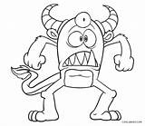 Monster Coloring Pages Print Printable Book Kids Boys Choose Board sketch template