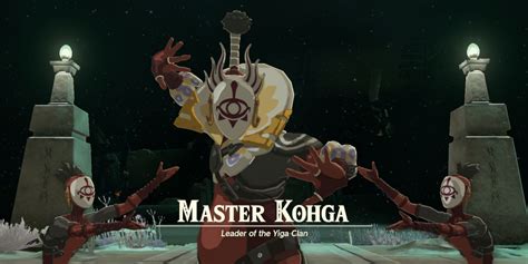 zelda tears   kingdom guia del maestro kohga del clan yiga