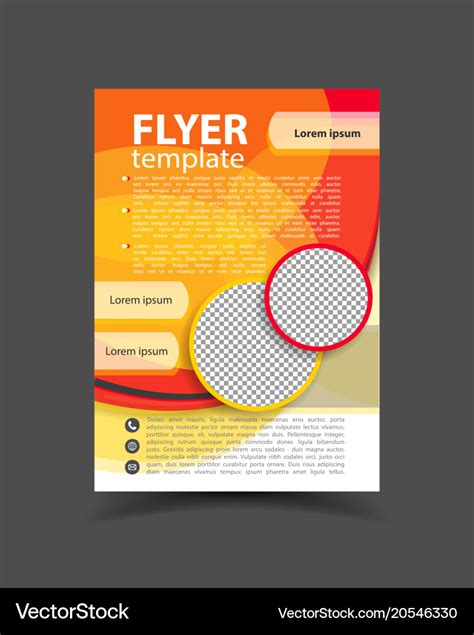 brochure design flyer template editable  vector image