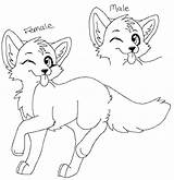 Base Fox Furry Deviantart Coloring Template Pages Anime Girl Sketch Wallpaper Pony Mlp Furries sketch template