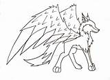 Wings Winged Lineart sketch template