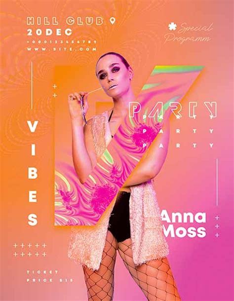 Check Out The Free Vibes Party Flyer Template Only On