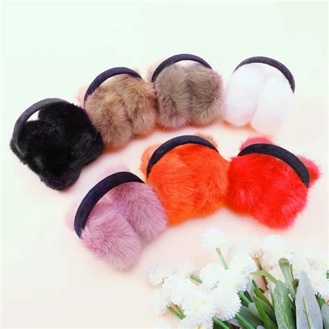 Ysdnchi Hot 1pc Women Girl Fluffy Earmuffs U Pick Solid Soft Plush