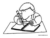 writing coloring pages