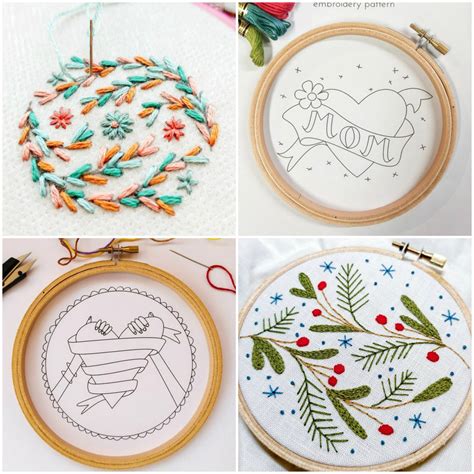 printable embroidery pattern printable world holiday