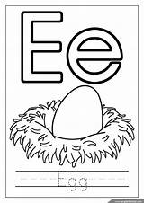 Letter Coloring Pages Printable Alphabet Worksheets Egg Letters Kids Color Colouring Tracing Animals Flashcards Abc Forest Printabletemplates Animal sketch template