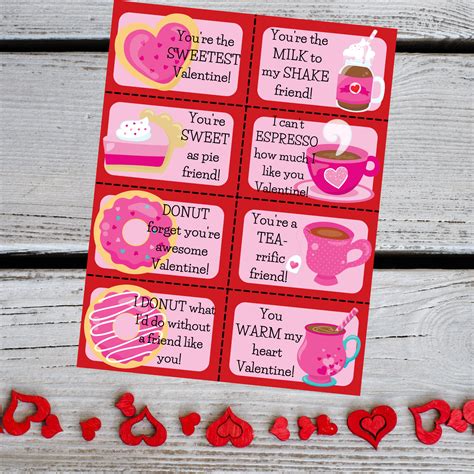 treat valentine exchange cards kids valentine cards treat etsy