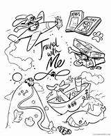 Travel Coloring Coloring4free 2021 Pages Kids Printable Related Posts sketch template