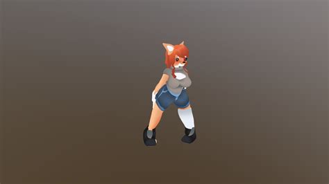 female furry character work in progress 3d model by booster