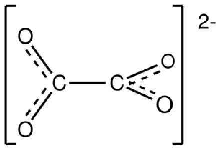 structure   oxalate ion  scientific diagram